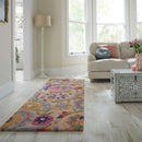 Tapis En Laine De Couloir Amira Floral