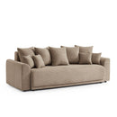 Convertible Straight Sofa - 3 Seater - Soline - Corduroy - Taupe