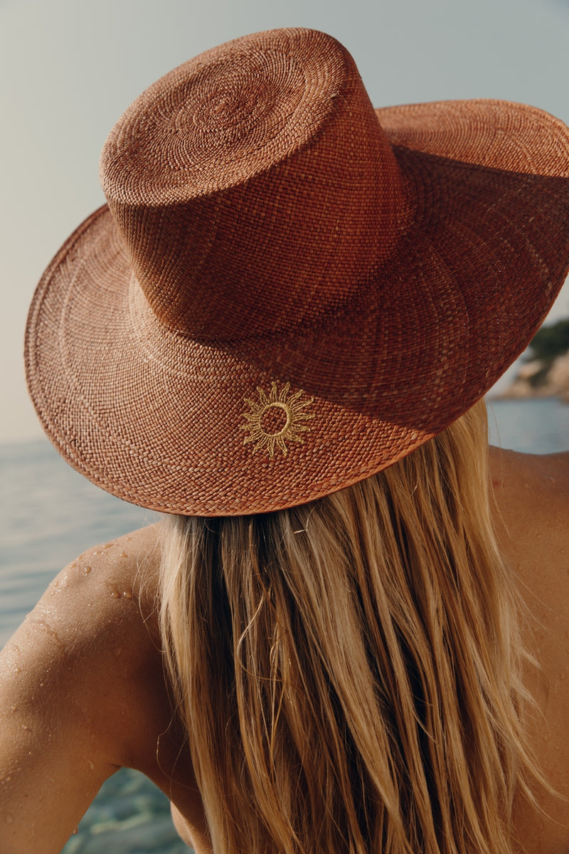 Sombrero de Paja Solveig Jr - Terracota
