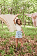 Short Odile light denim - Sélection Soor Ploom à retrouver sur amaetc.com, concept store eco friendly pour enfants