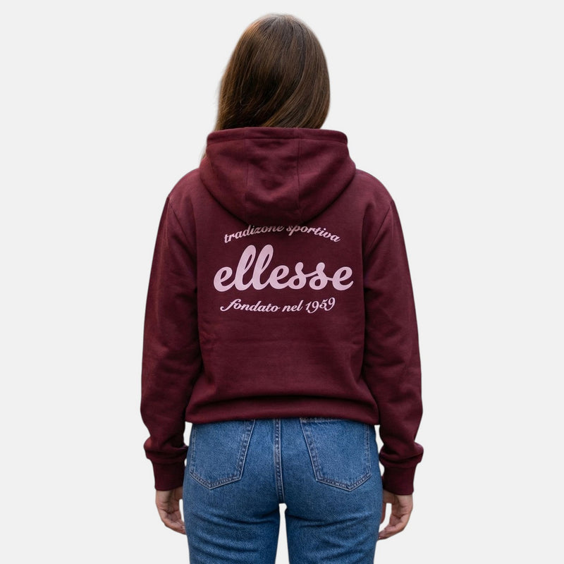 Sweat À Capuche Ellesse Femme - Bordeaux