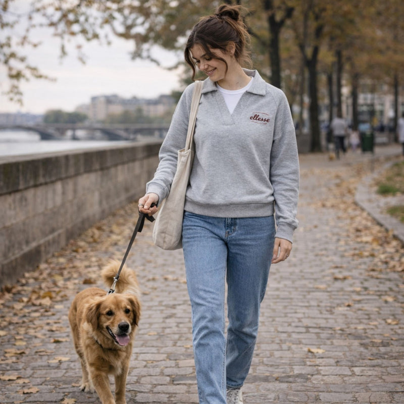 Sweat À Capuche Ellesse Femme - Gris