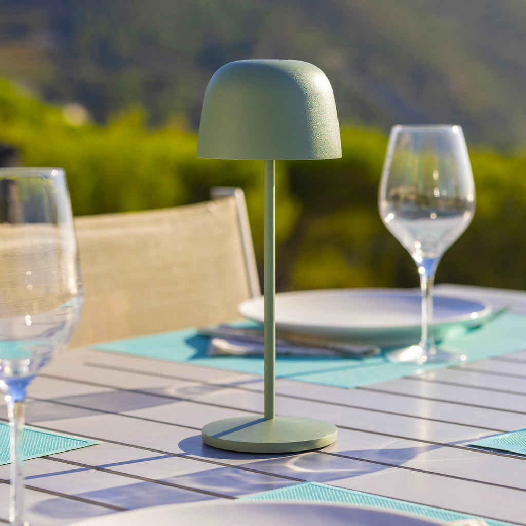 Sophia - Lampe De Table Sans Fil - Acier - Vert