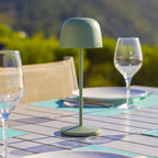 Sophia - Lampe De Table Sans Fil - Acier - Vert