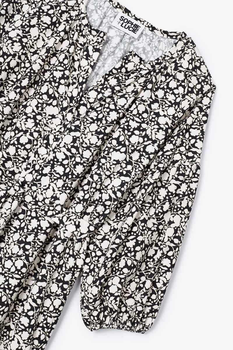 Tunique Black Bicolore Velours Côtelé Noir