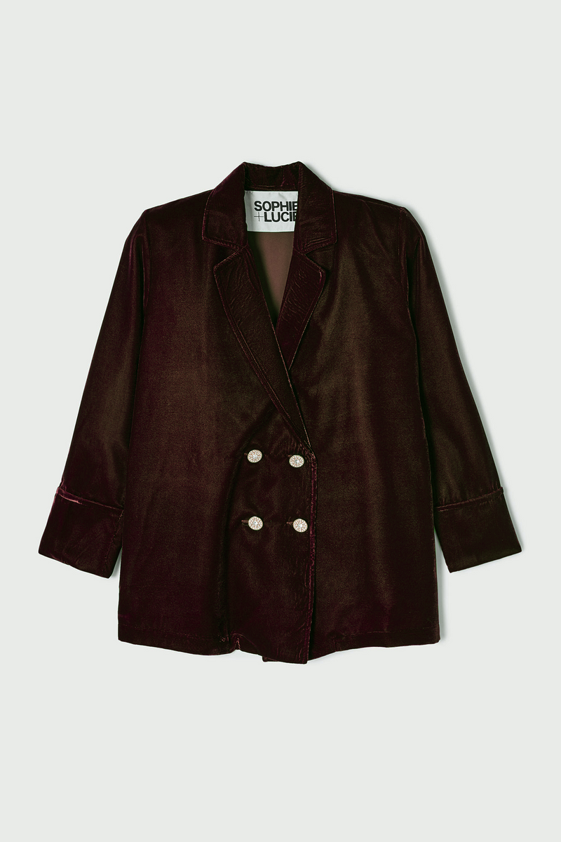 Veste Icon Velours Marron