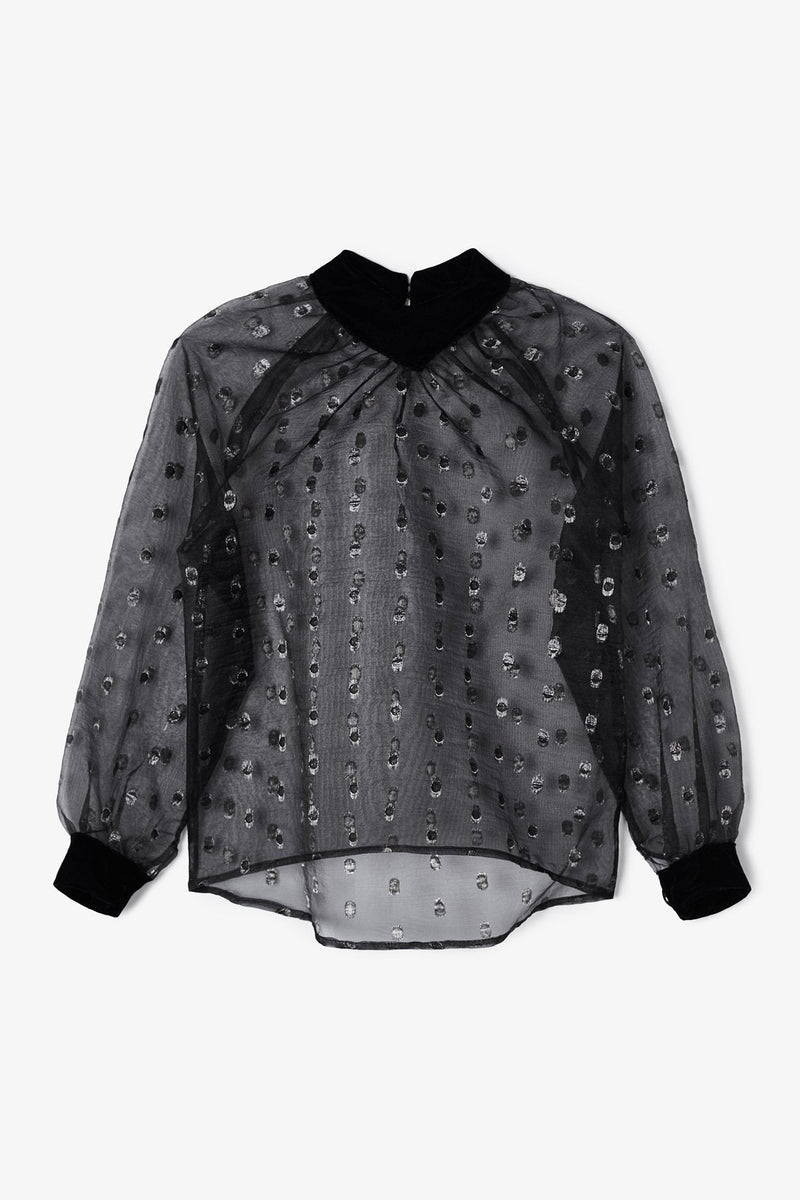 Blouse Lali Plumetis Argent