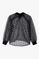 Blouse Lali Plumetis Argent