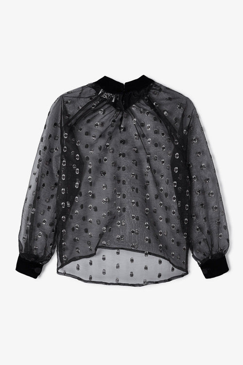 Blouse Lali Plumetis Argent