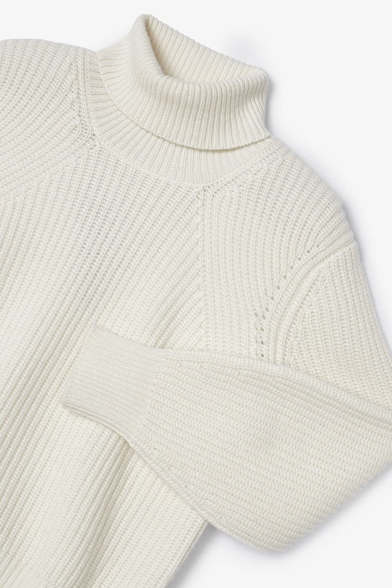 Pull Cygne Maille Blanc