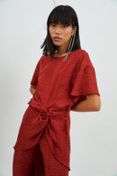 Chemise Camila Jcq Mini Flor Teja