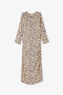 Robe Beky Fleuri Iris Beige