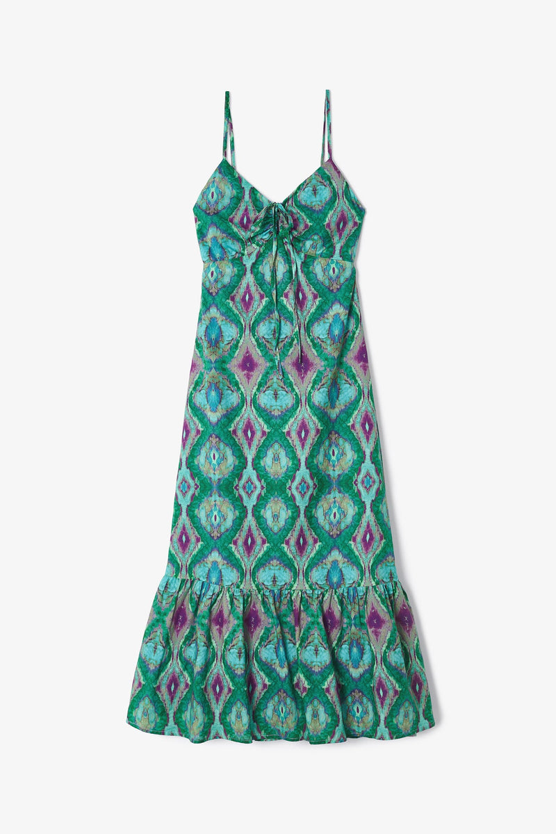 Robe Ibiza Indienne Vert