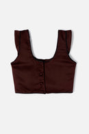 Top Triana Satin Marron