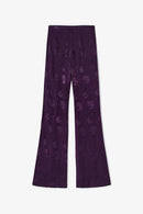 Pantalon Icon Jacquard Fleur Rétro Violet