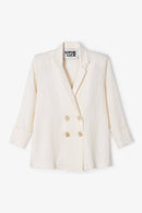 Veste Icon Froissé Écru