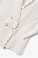 Veste Icon Froissé Écru