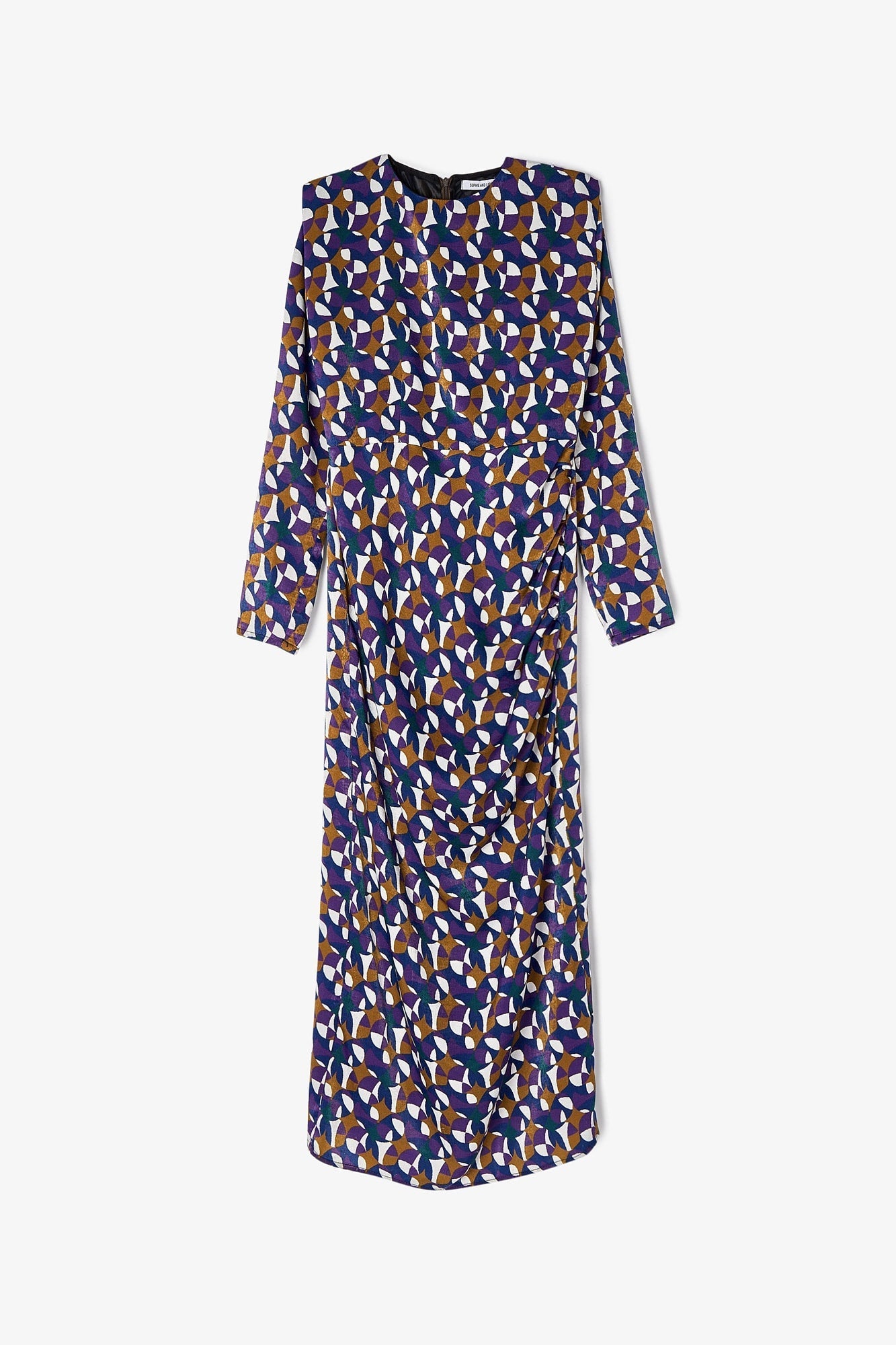 Vestido Beky Midi Circo Morado