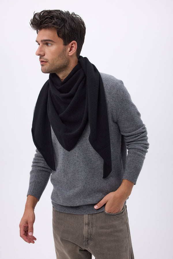 Echarpe Bandana Oversize Triangle Unie Bandana Sora - Noir - Homme
