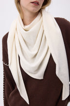 Echarpe Bandana Oversize Triangle Unie Bandana Sora - Blanc - Femme