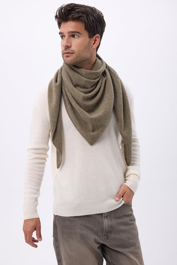 Echarpe Bandana Oversize Triangle Unie Bandana Sora - Vert Khaki - Homme