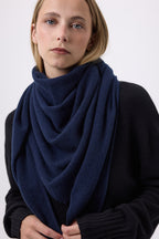 Echarpe Bandana Oversize Triangle Unie Bandana Sora - Bleu Marine - Femme