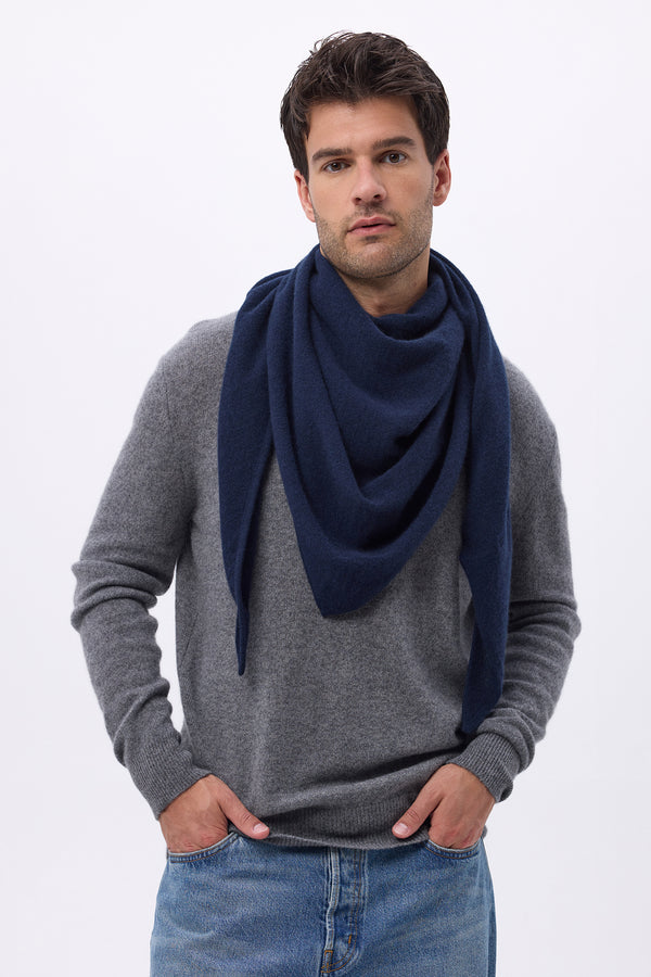 Echarpe Bandana Oversize Triangle Unie Bandana Sora - Bleu Marine - Homme