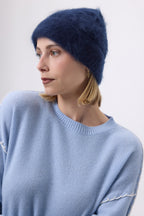 Beanie – Brushed Cashmere Soren - Bleu Marine - Mixte