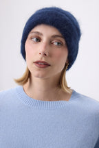 Beanie – Brushed Cashmere Soren - Bleu Marine - Mixte