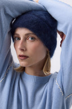 Beanie – Brushed Cashmere Soren - Bleu Marine - Mixte