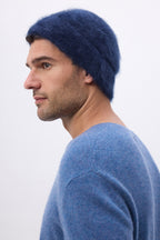 Beanie – Brushed Cashmere Soren - Bleu Marine - Mixte