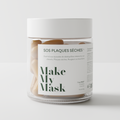 MakeMyMask's SOS Dry Patches supplement that targets scalp psoriasis and dry patches & dandruff