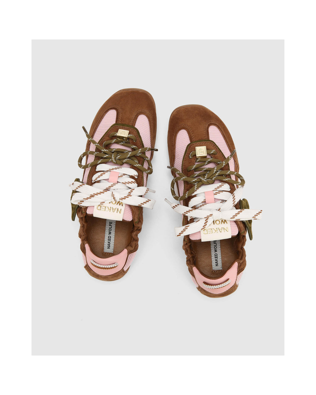 Sneakers Soul - Kakigroen/Roze - Dames