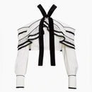 Proenza Schouler - Textured Viscose Crepe Top - White Multi - Femme