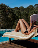 Serviette De Plage Unie - Sable / Crème