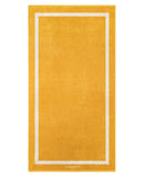 Serviette De Plage Unie - Jaune Gold / Crème