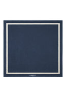 Serviette De Plage XXL Unie - Bleu Océan / Crème