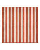 Serviette De Plage XXL Rayures - Rouille / Crème