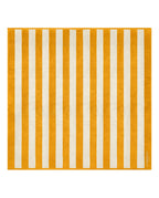 XXL Striped Beach Towel - Gold Yellow / Cream