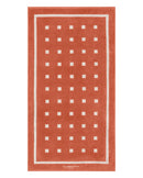 Serviette De Plage Square - Rouille / Crème