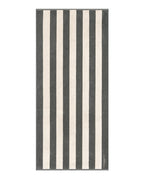 Serviette De Plage Rayures - Gris / Crème