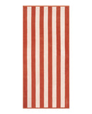 Serviette De Plage Rayures - Rouille / Crème