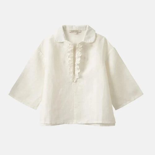 Blusa blanca menta verde - Selección caramelo disponible en amaetc.com, concept store eco-friendly para niños