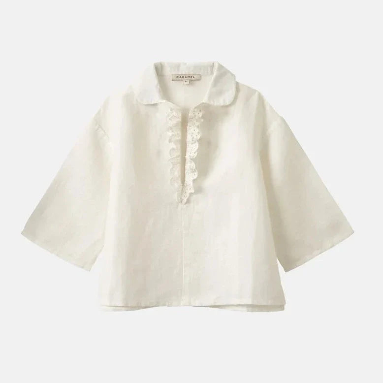 Blusa blanca menta verde - Selección caramelo disponible en amaetc.com, concept store eco-friendly para niños