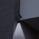 Juego de 2 focos solares Proyectores 2 en 1 para pegar o fijar potente iluminación LED blanca regulable SPIKY H42cm - REDDECO.com