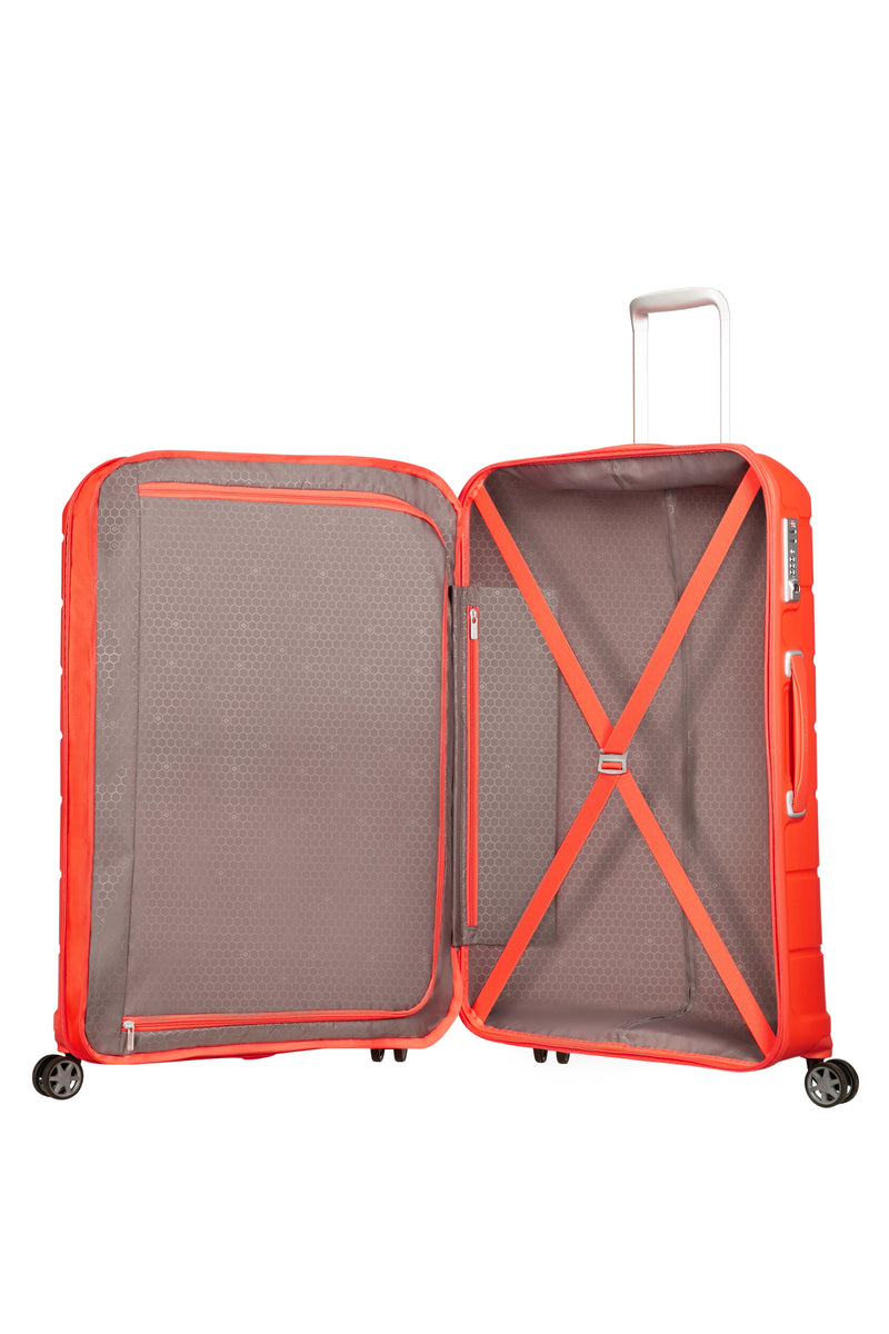 Valise Long Séjour Extensible À 4 Roues - Flux - Tangerine Red