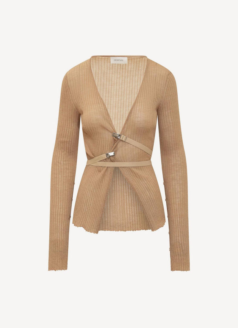 Sportmax - Cardigan - Nude - Femme