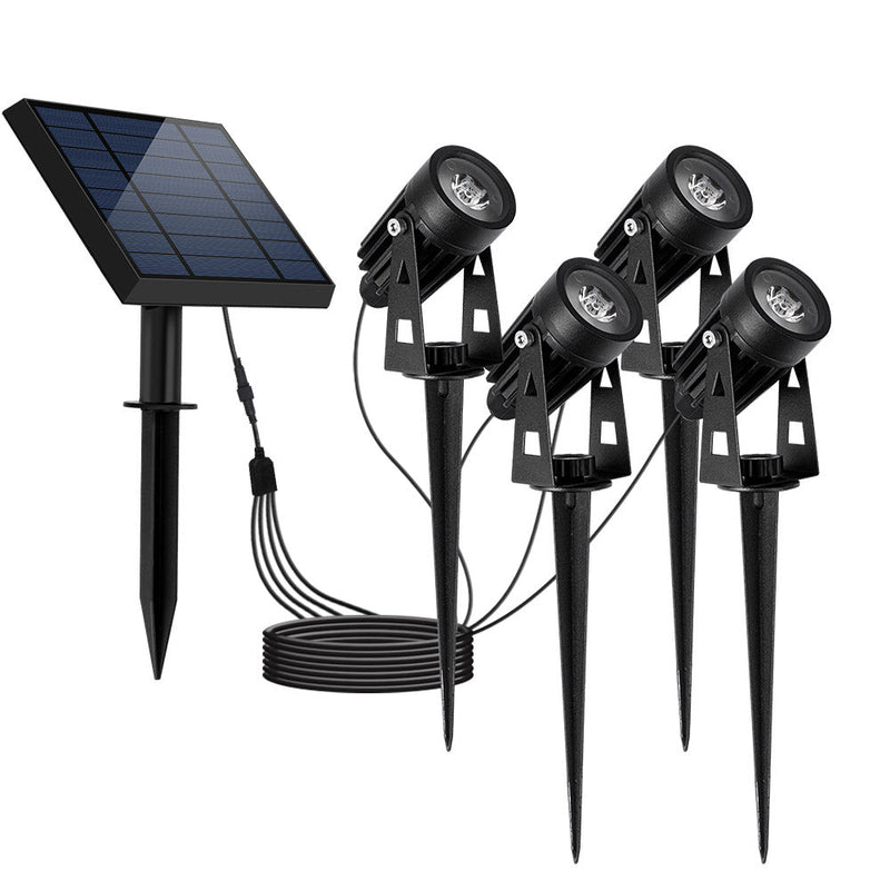 Foco solar - 4X redondo