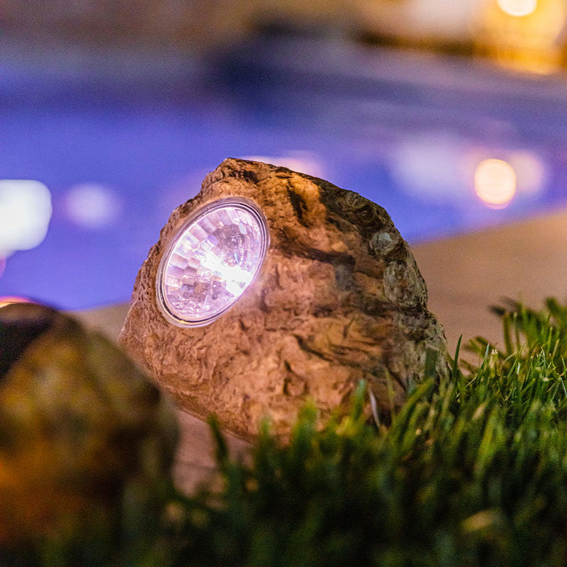 Solar Light Decoration - 3X Rocky Brown