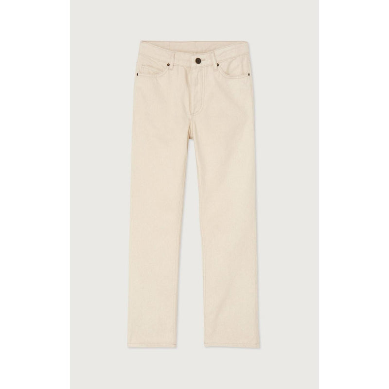 Le Fitte Cotton 100% 5-Pocket Trousers - Ecru - Women